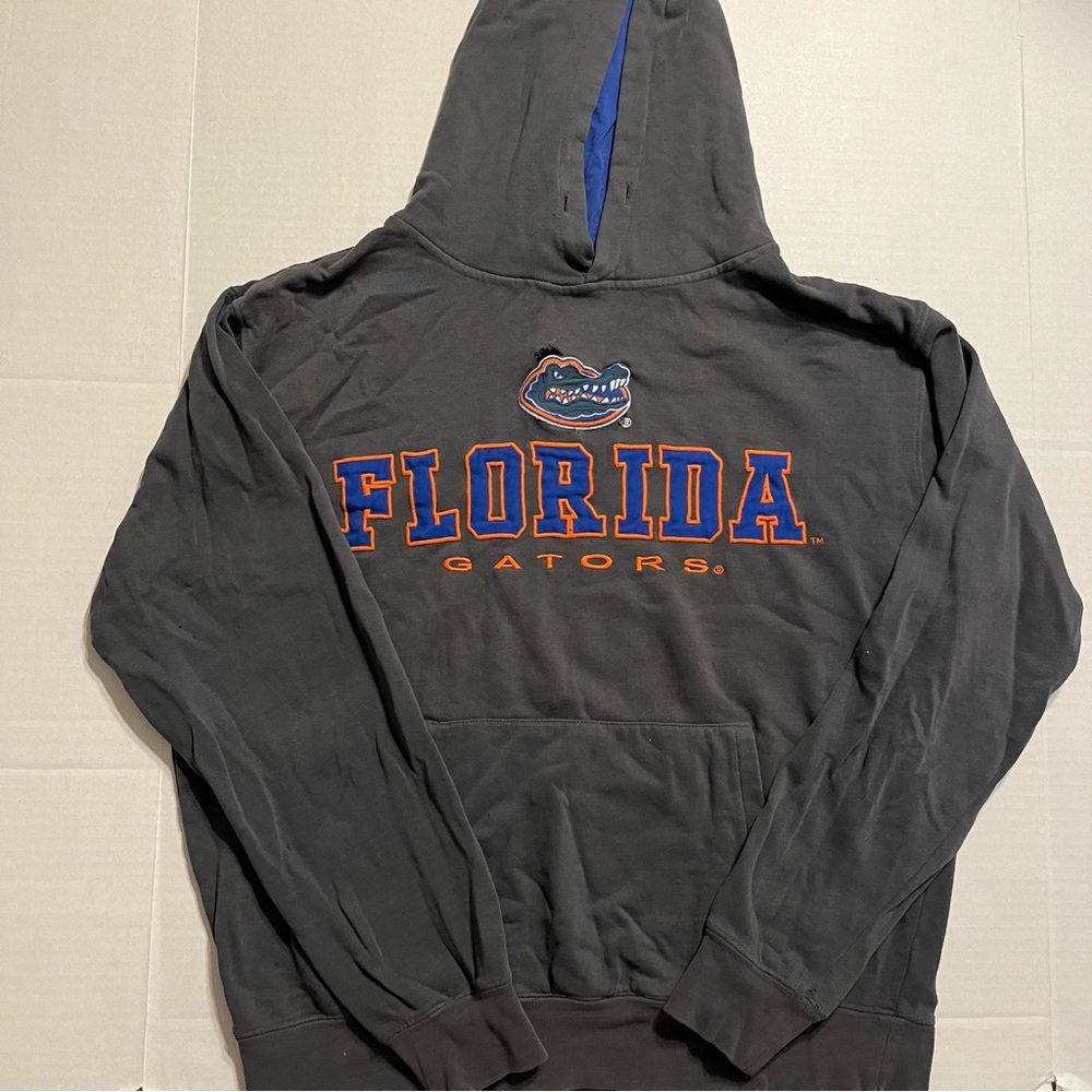 Florida Gators Hoodie S Black Dark Gray Furst of a Kind Distressed Soft Recycle